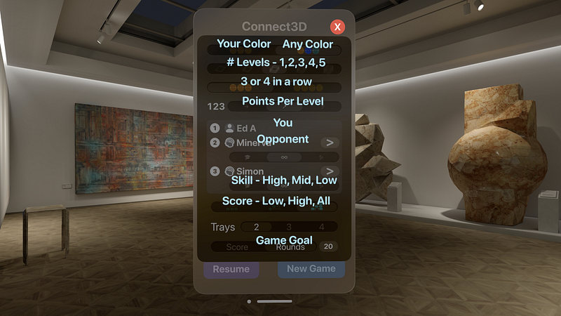 Screenshot of Connect3D - Spatial