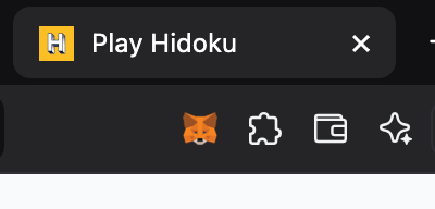 The image displays a web browser interface with a specific tab open for the game Hidoku.