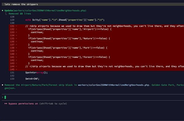 Map interface showing neighborhood districts with certain areas highlighted with green dots and a side panel with a list of NYC neighborhoods.