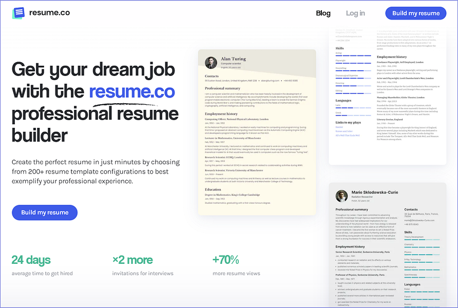 Resume co Get your dream job with - 0eexa9xu4s2fyygmq16y64getc74