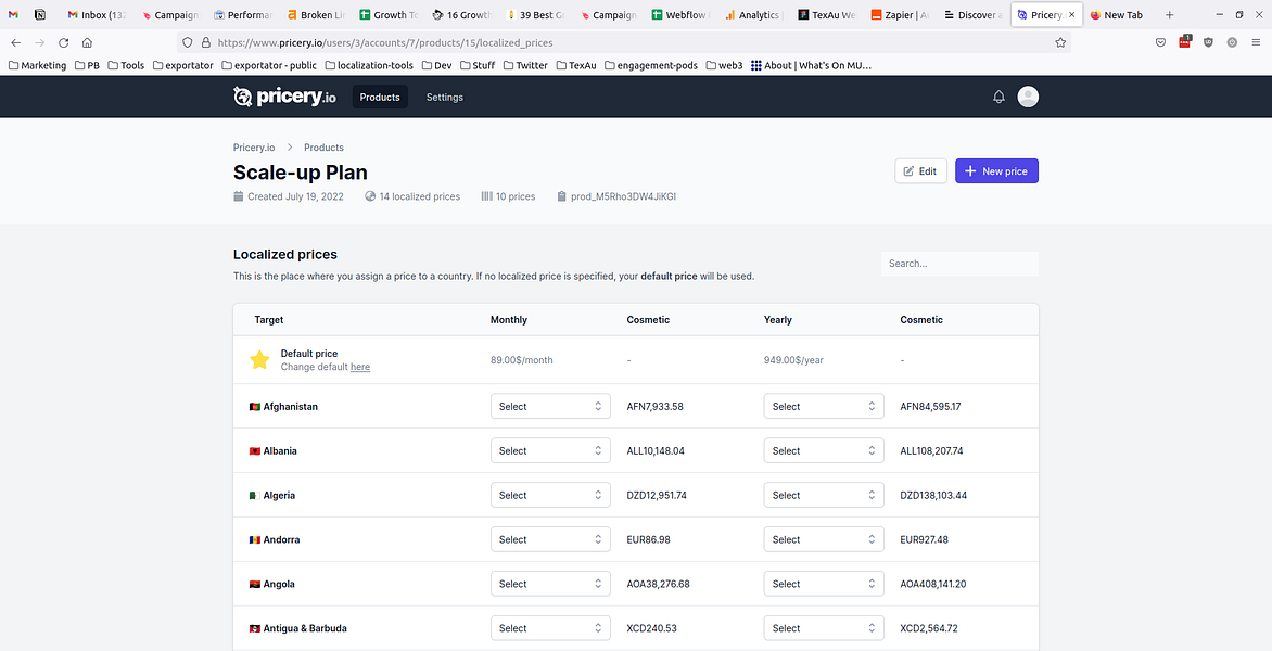 Pricery.io