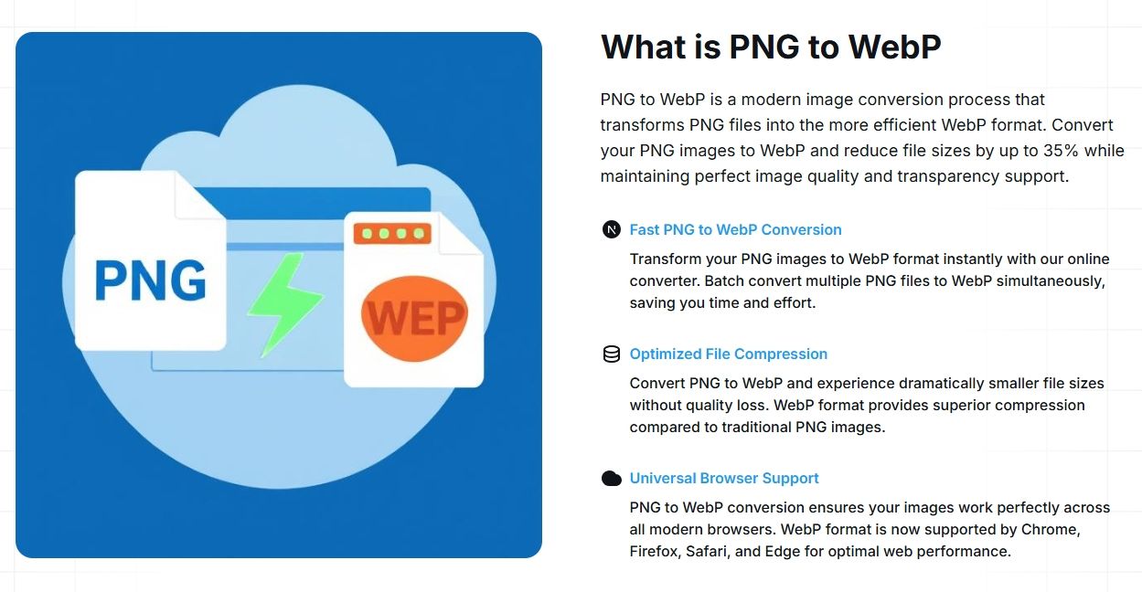 Free PNG to WebP Converter: Free PNG to WebP Converter | BetaList