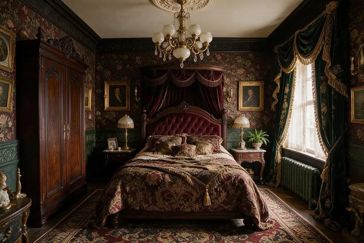 The same bedroom in the Victorian style