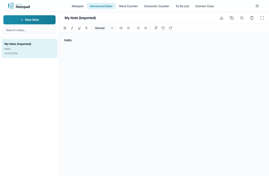 Online Notepad: Write quick, private notes that auto-save | BetaList