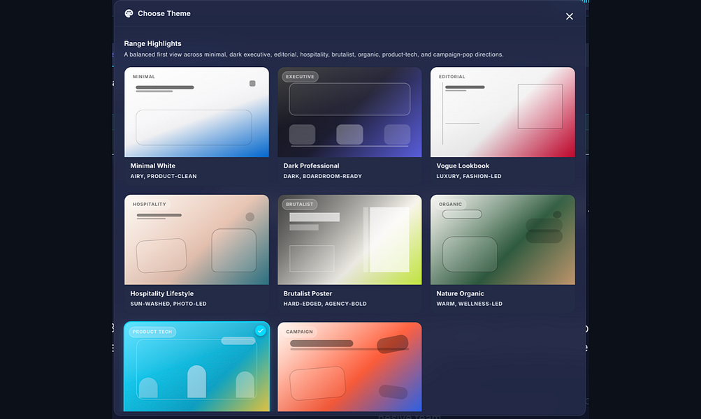 Gixo – Create a finished presentation in one workspace from outline to export visual 4