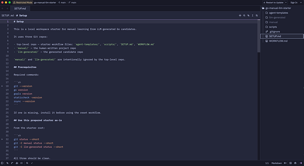 Screenshot of a GitHub repository page titled 'starter'.