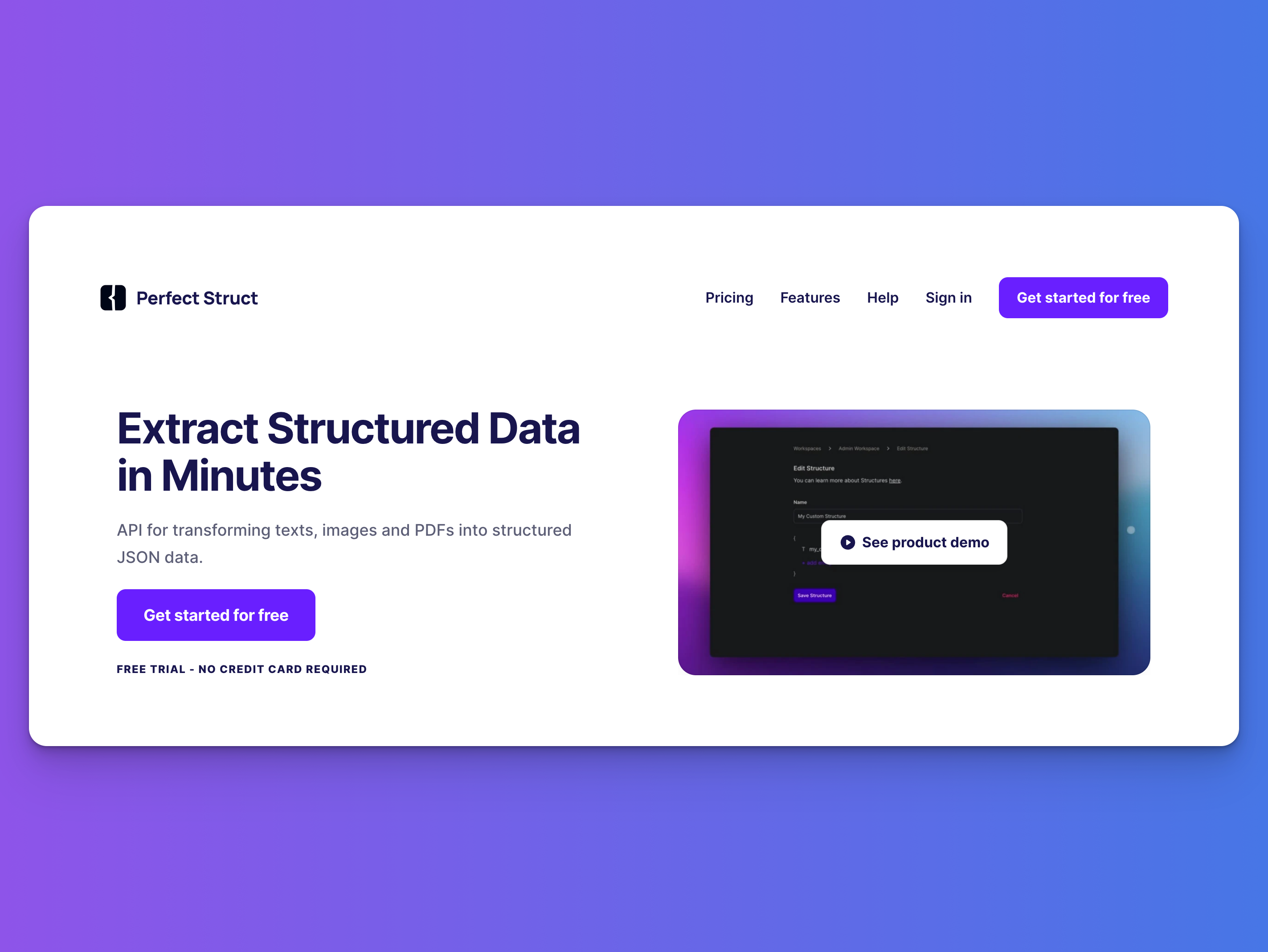 Perfect Struct Extract Structured Data in Minutes BetaList