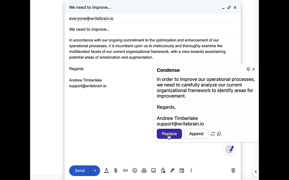 Write Brain: AI writing assistant