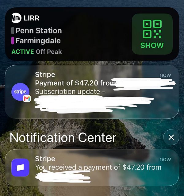Screenshot of a messaging app showing a conversation closing a sale during a train ride.