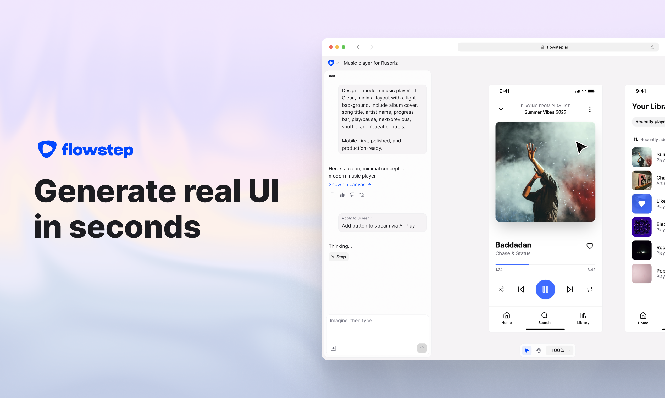 Flowstep: Generate real UI design in seconds | BetaList