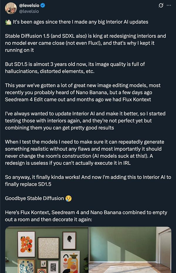 The image features a digital mockup of an interior space showcasing various design elements and color schemes.