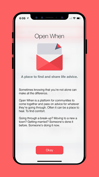 Open When