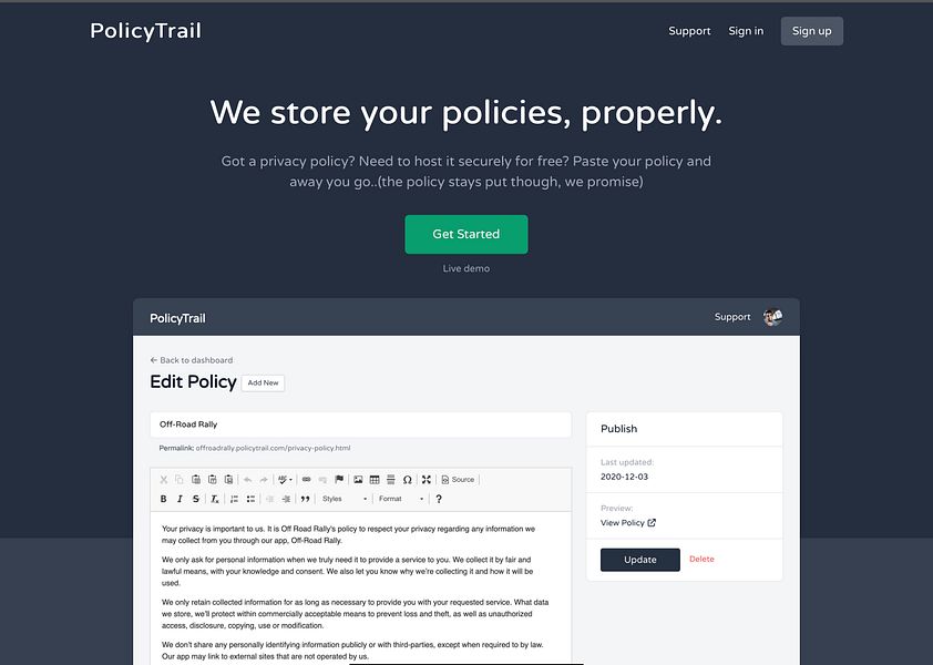 PolicyTrail