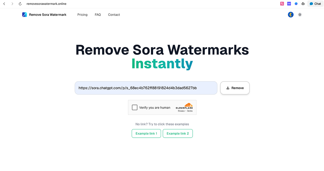 Remove Sora Watermark