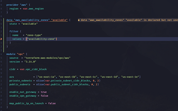 Screenshot of Terraform Enterprise interface showing workspace details and recent runs.