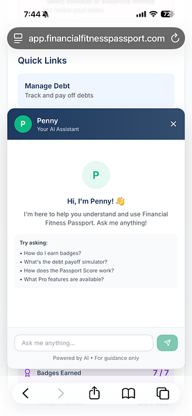 Financial Fitness Passport
