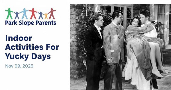 A vintage black-and-white scene featuring four characters, with one man carrying a woman wrapped in a blanket.