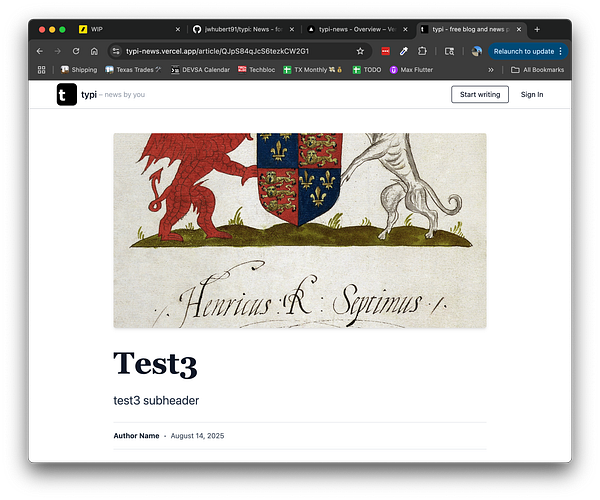 The image displays a web page featuring an article preview with a historical illustration and text content.