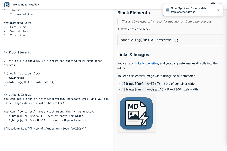 Notedown: Windows Notepad with markdown, images, | BetaList