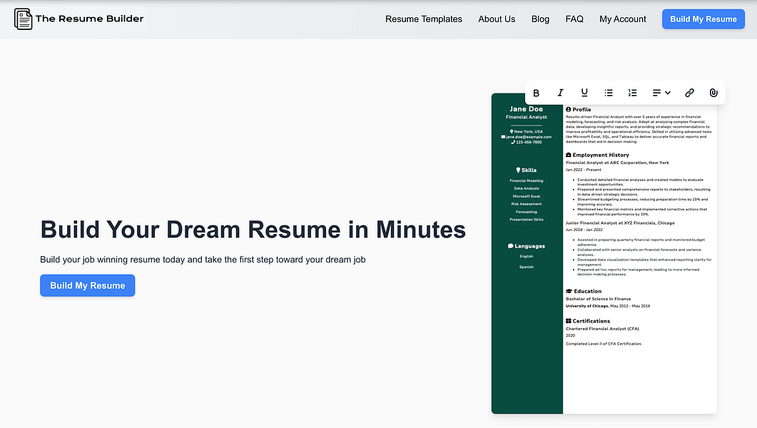 The Resume Builder