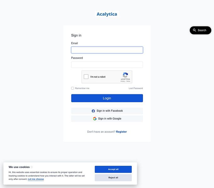 Acalytica Web Analytics