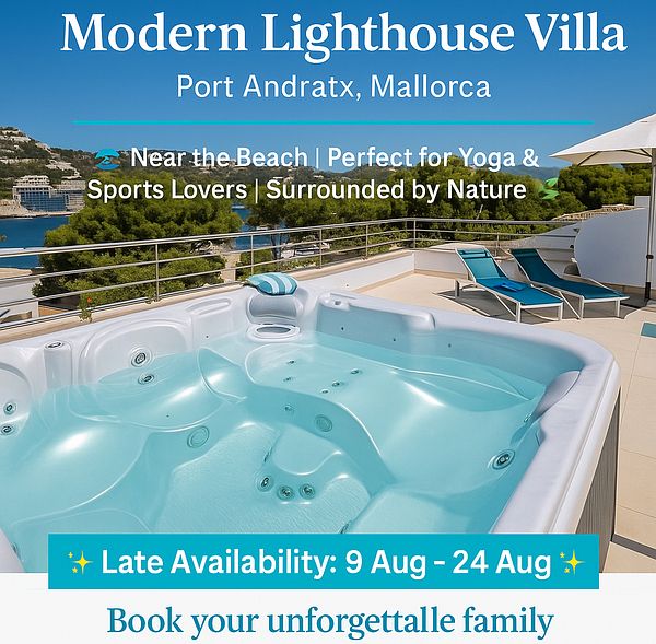 A luxurious hot tub with a stunning view of the Mediterranean coastline.