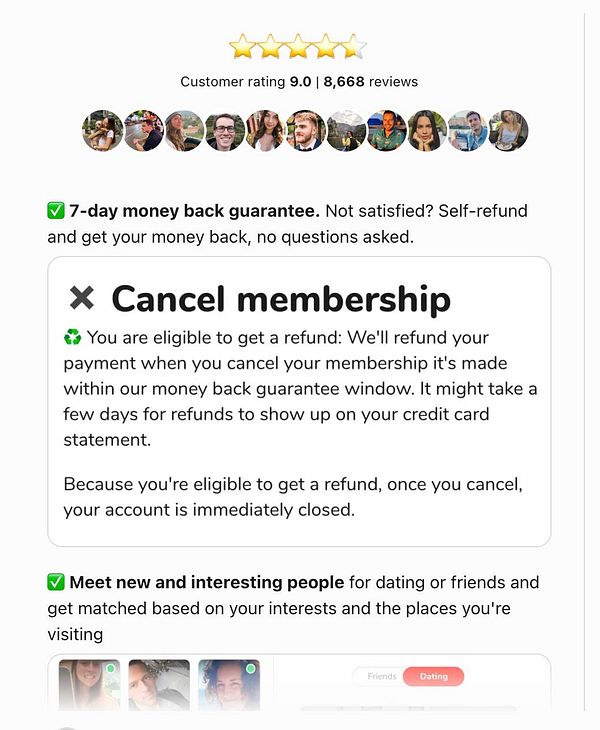 Screenshot of the Nomads GitHub checkout page interface showcasing subscription plans with a highlighted 7-day auto refund warranty feature.
