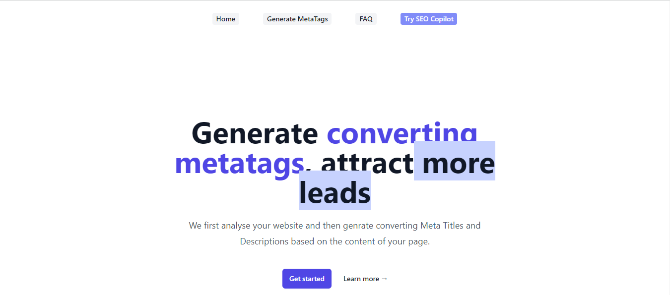Metatag Generator