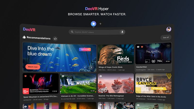 Screenshot of DeoVR Hyper - VR Videos