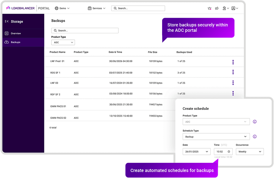Loadbalancer ADC Portal