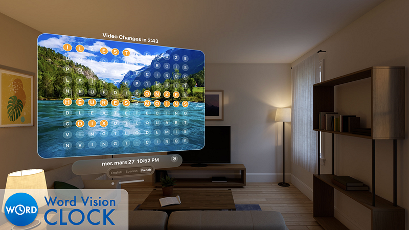 Screenshot of Word Vision Clock - Translated
