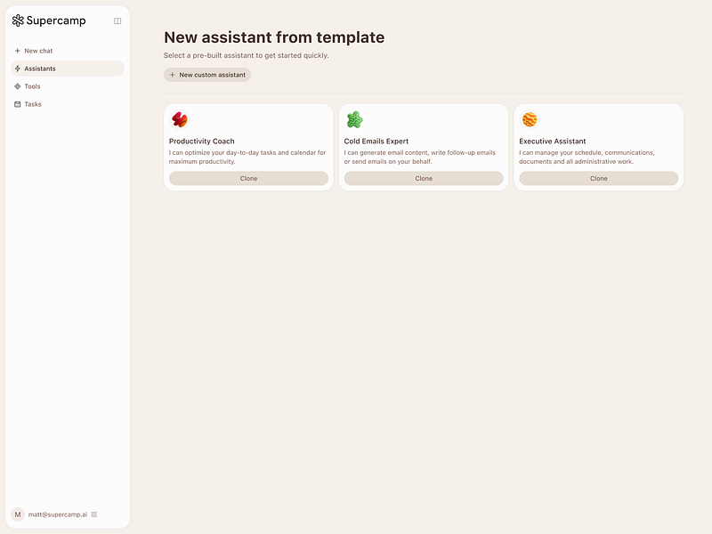Supercamp: AI workspace for business | BetaList