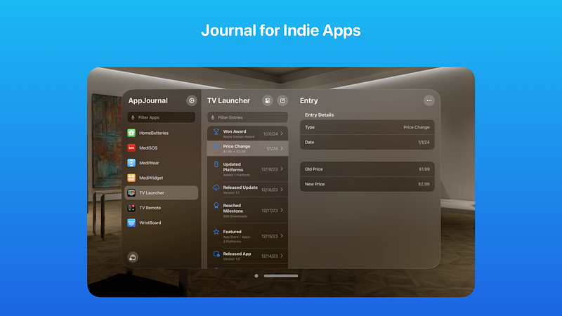 Image for AppJournal - Indie App Diary