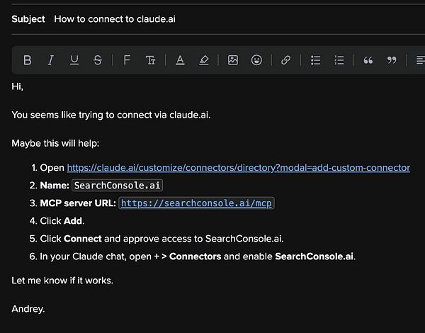 Screenshot of a Claude chat interface displaying an error message about login failure.