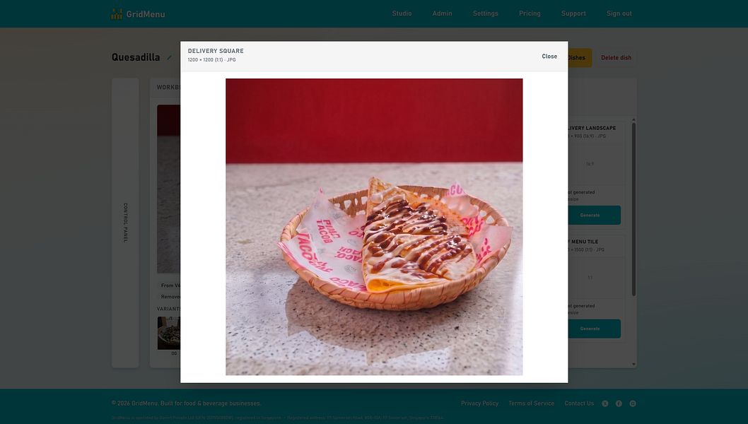 GridMenu