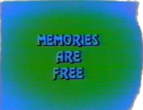 The image features the phrase 'MEMORIES ARE FREE' prominently displayed against a gradient background.