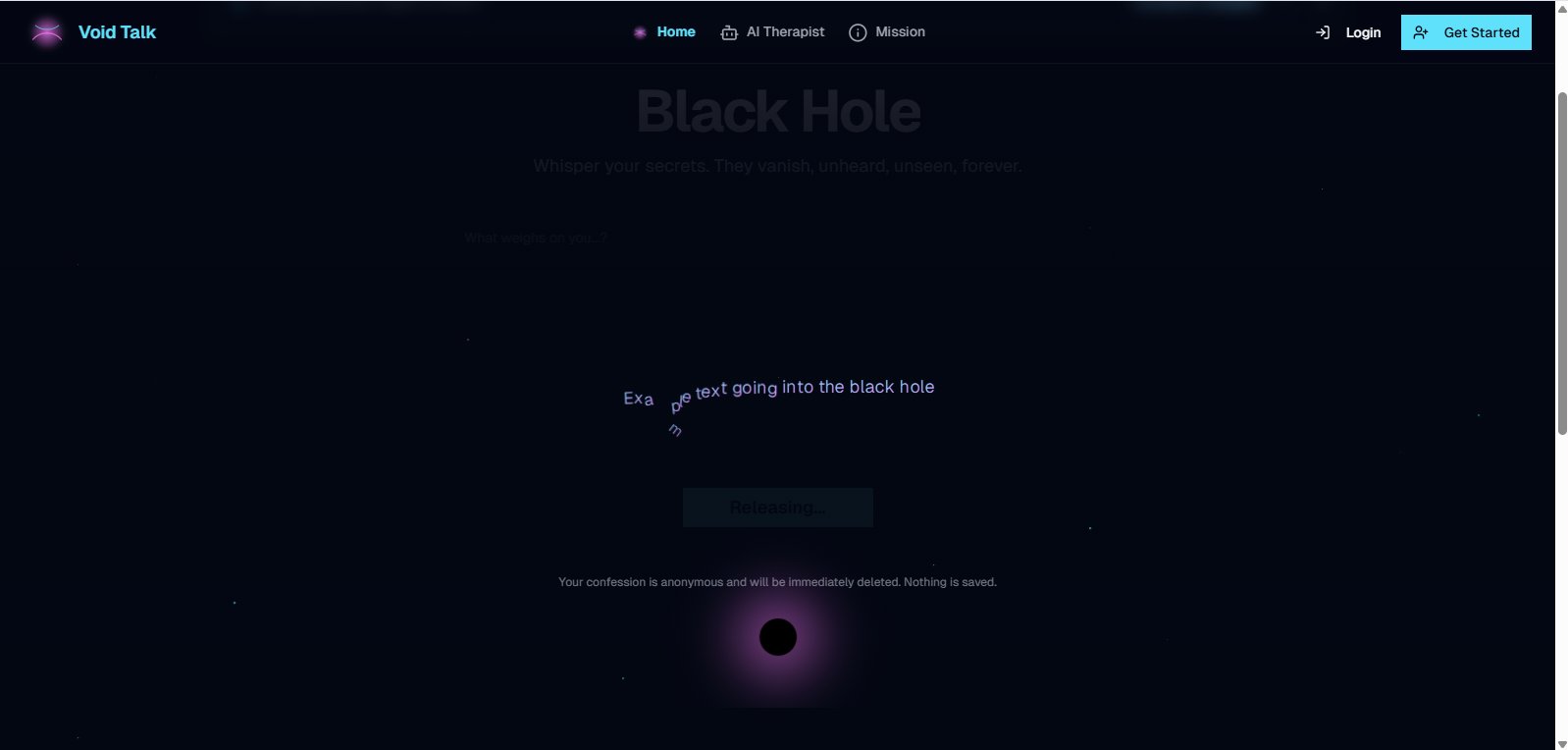 Void Talk: Where therapy meets anonymity, Finally | BetaList