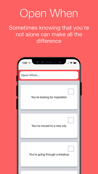 Open When