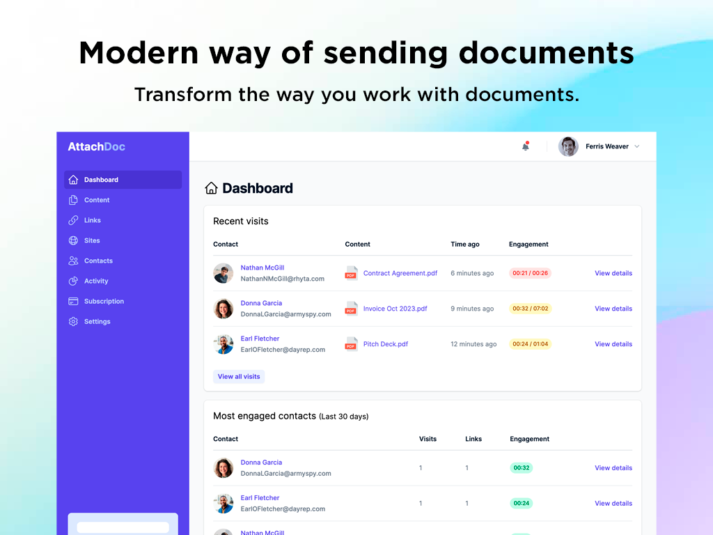 AttachDoc: Transform the way you work with documents | BetaList