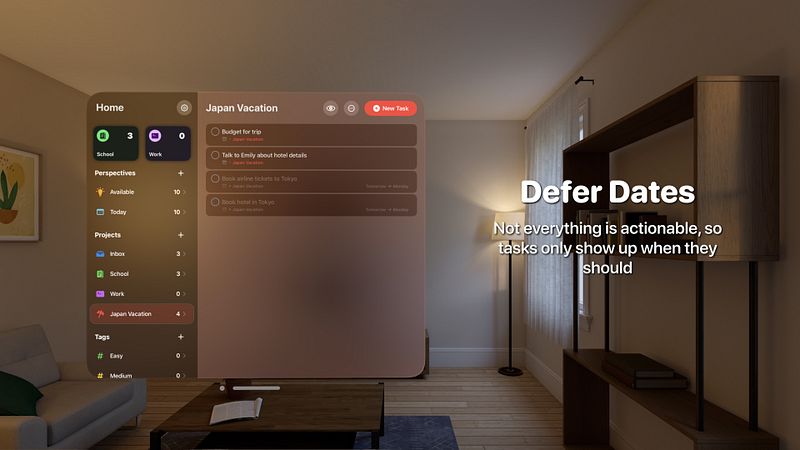 Screenshot of Perspectives: To-Do List