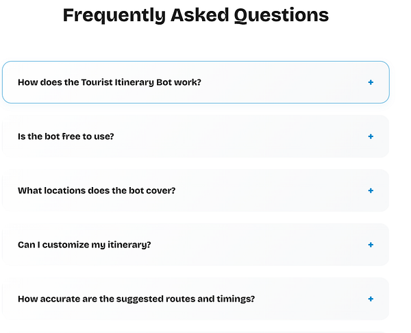 Screenshot of a Figma interface displaying a web page design titled 'Tourist Guide' with sections including 'Explore Places' and 'FAQ'.