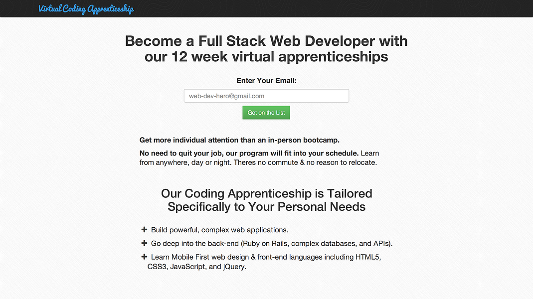 Virtual Coding Apprenticeship