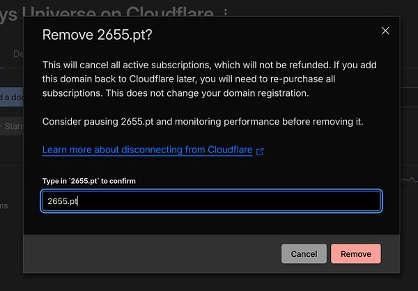 Screenshot of a EuroDNS control panel managing the domain 2655.pt with various configuration tabs and domain details.