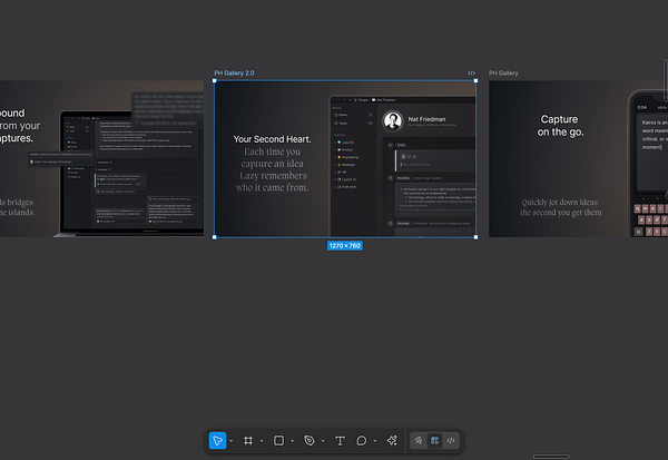 The image displays a digital presentation showcasing features of a product called Lazy AI.