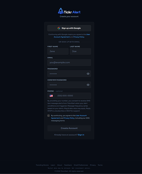 TickrAlert
