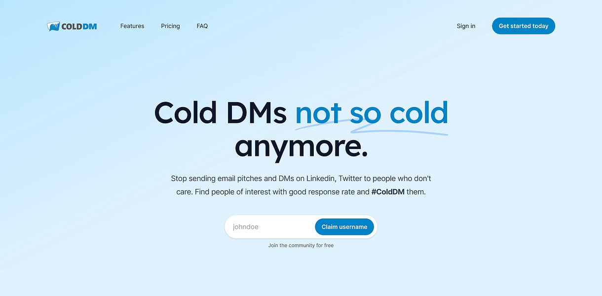 Cold DM
