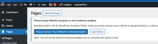 Screenshot of the Coolify platform interface showing a list of WordPress sites and their statuses.