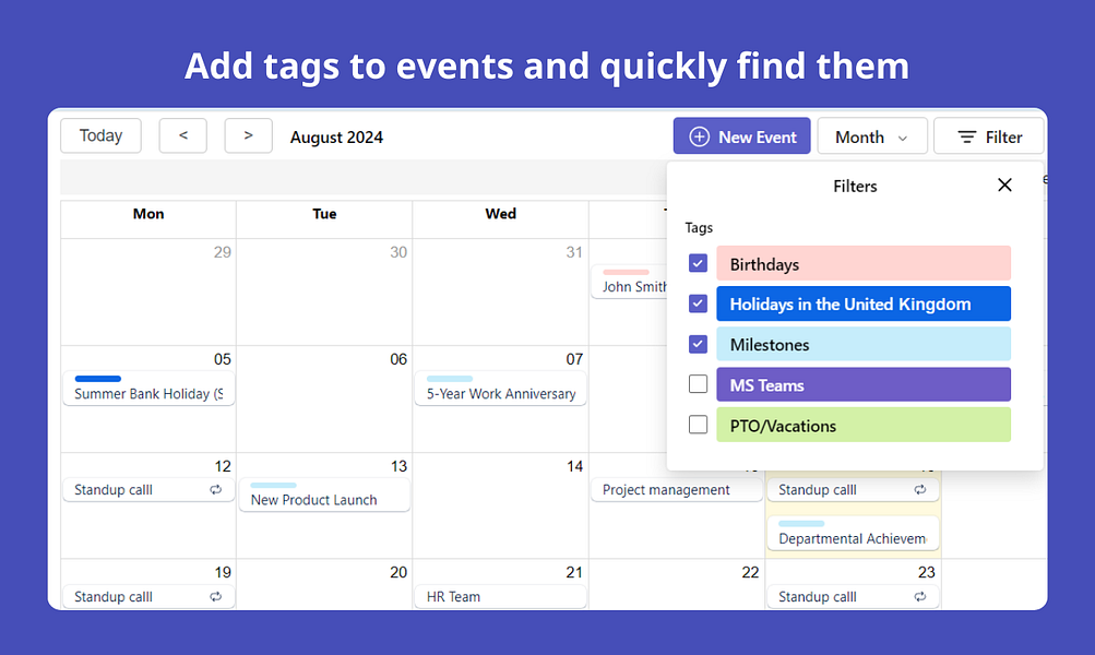 Shared Team Calendar for Microsoft Teams