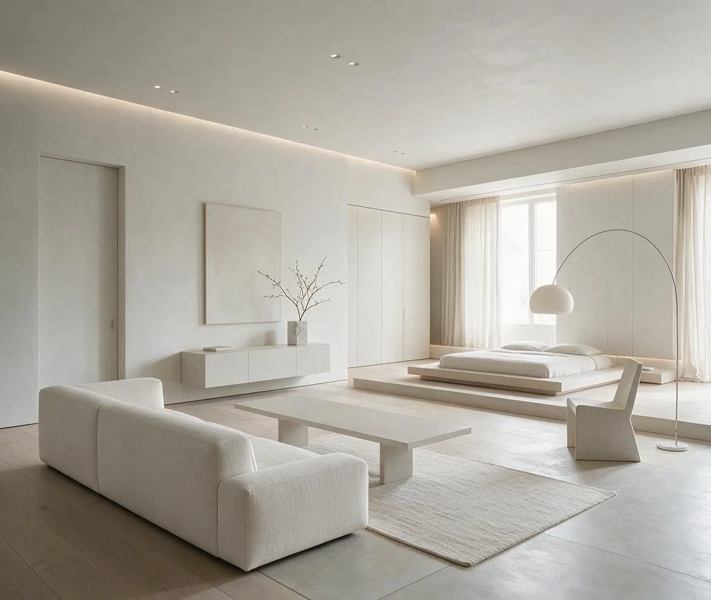 A living room in the Minimalist style