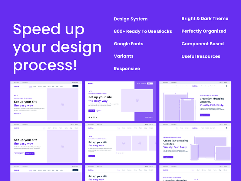 Karma Wireframe Kit